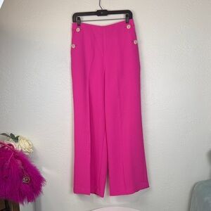 J.Crew Fuchsia Pink Bi-Stretch Tailored Pants - Size 8